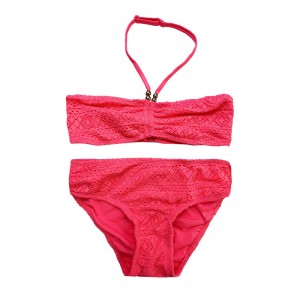 Halterneck koronkowe dwoje kawałków dzieci kąpiel