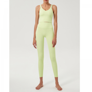 Zestaw jogi wyściełanej wysokiej talii