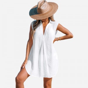 Podstawowa sukienka za kołnierz w szyku V