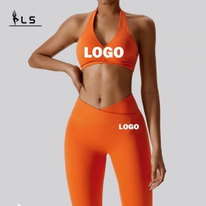 SC1063 SET SPORT FITNESS GYM Zużycie jogi garnitury dorthsuit fitness joga zużycie gimnastyczne zestaw żeński