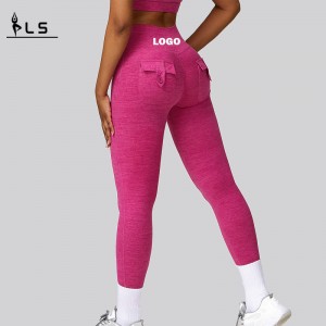 SC1093 Kobiety treningowe Legginsy Wysokiej tali