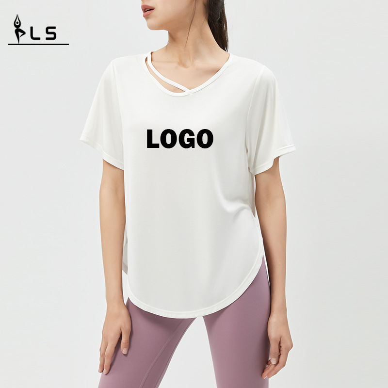SC10264 Joga T koszule fitness Koszulki z okrągłym szyja