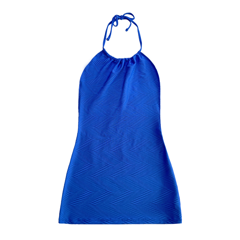 Niebieski wzór Specjalny pasek kantarski Sukienka Szybus kąpielowy
